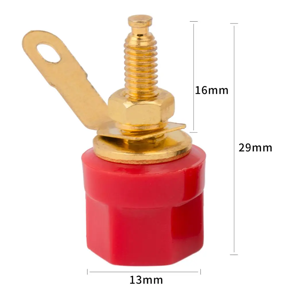 1PCS JS-910B 4mm Banana Plug Jack Socket Female Binding Post For Speaker Audio Terminals Splice | Электроника