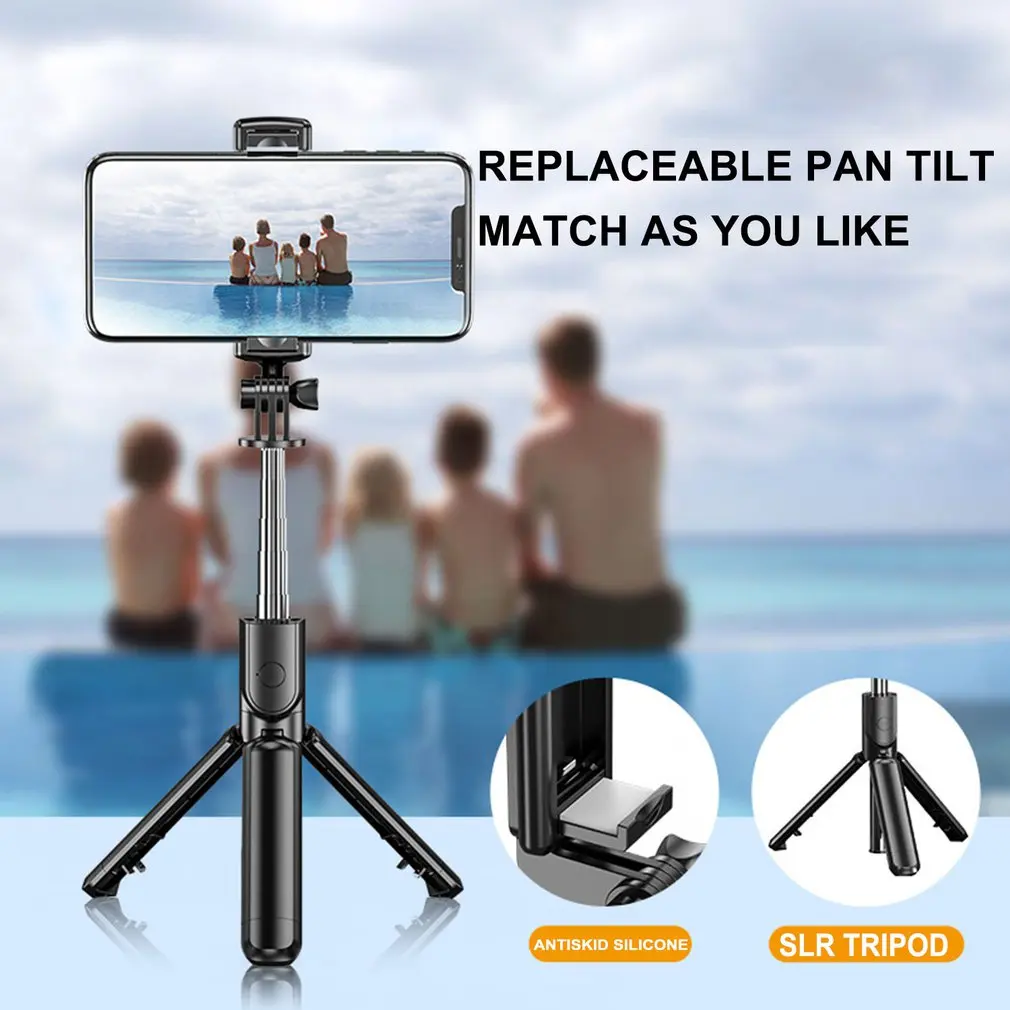 

Detachable Clip Bluetooth Selfie Stick Universal Horizontal and Vertical Tripod Selfie Stick Mobile Phone Bracket Photograph