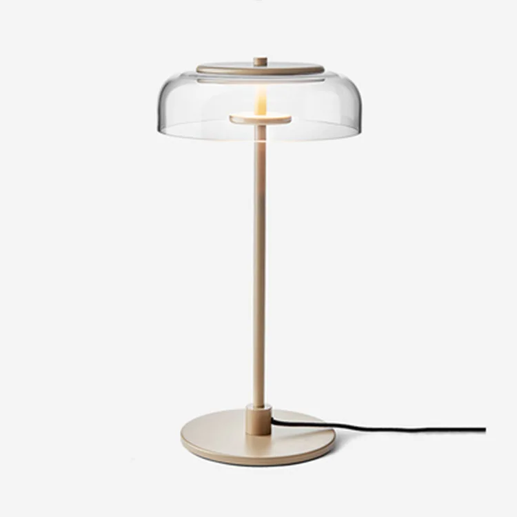 table lamp Современный круглый стеклянный напольный светильник, Настольный светильник, дизайнерская стоящая лампа для гостиной, офиса, торшер, светодиодный прикроватный светильник ing - Цвет абажура: table lamp