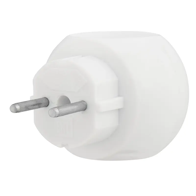 Электрический тройник &quotШар&quot 220 В сетевой белый разветвитель для розетки 6 А из