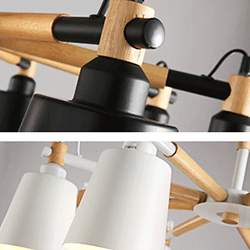 

LED Wooden Chandelier For Living room Bedroom restaurant Bar vintage ceiling lamp Loft Industrial Decor vintage pendant lamp