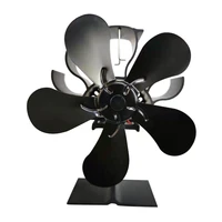 5 blades thermal power fireplace fan heat powered wood stove fan for woodlog burner heat distribution part accessory