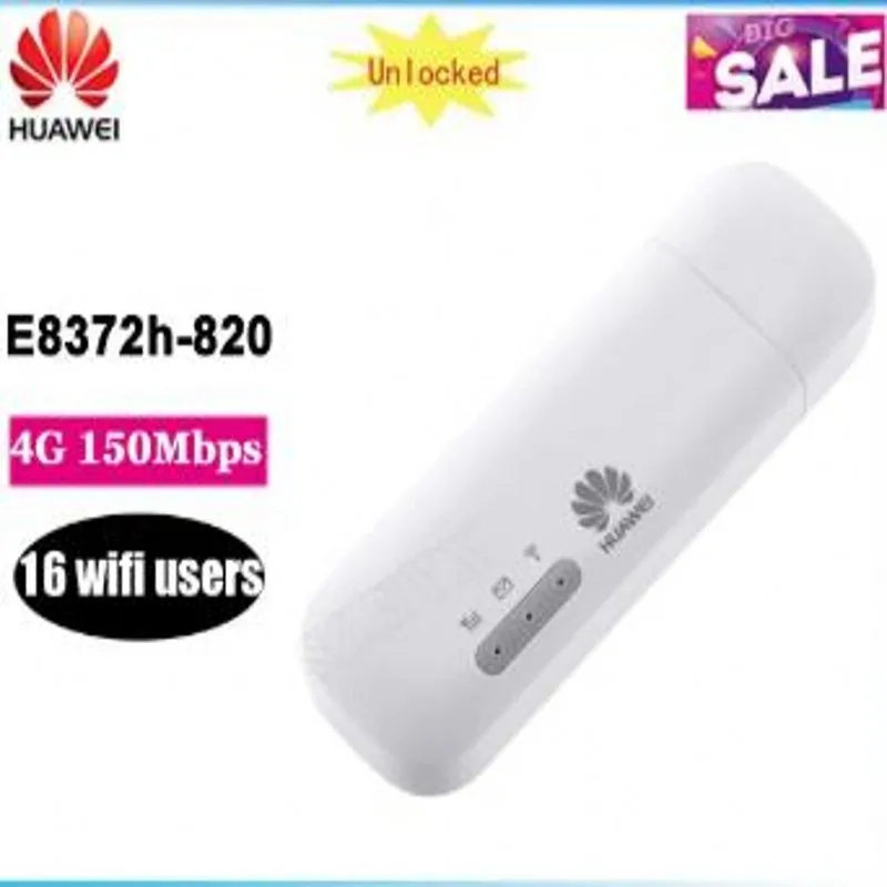 

Модем Huawei E8372, 150 Мбит/с, 4G, Wi-Fi E8372h-820, 20 шт.
