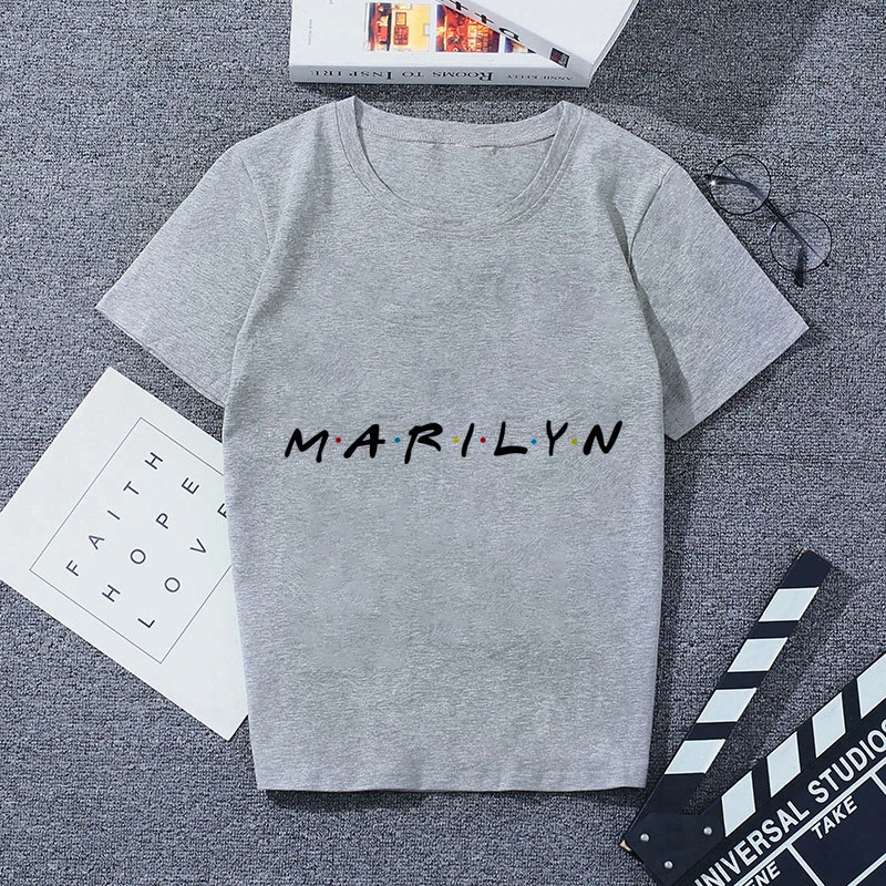 6478550 Футболка с принтом серая Повседневная Уличная мода футболки |