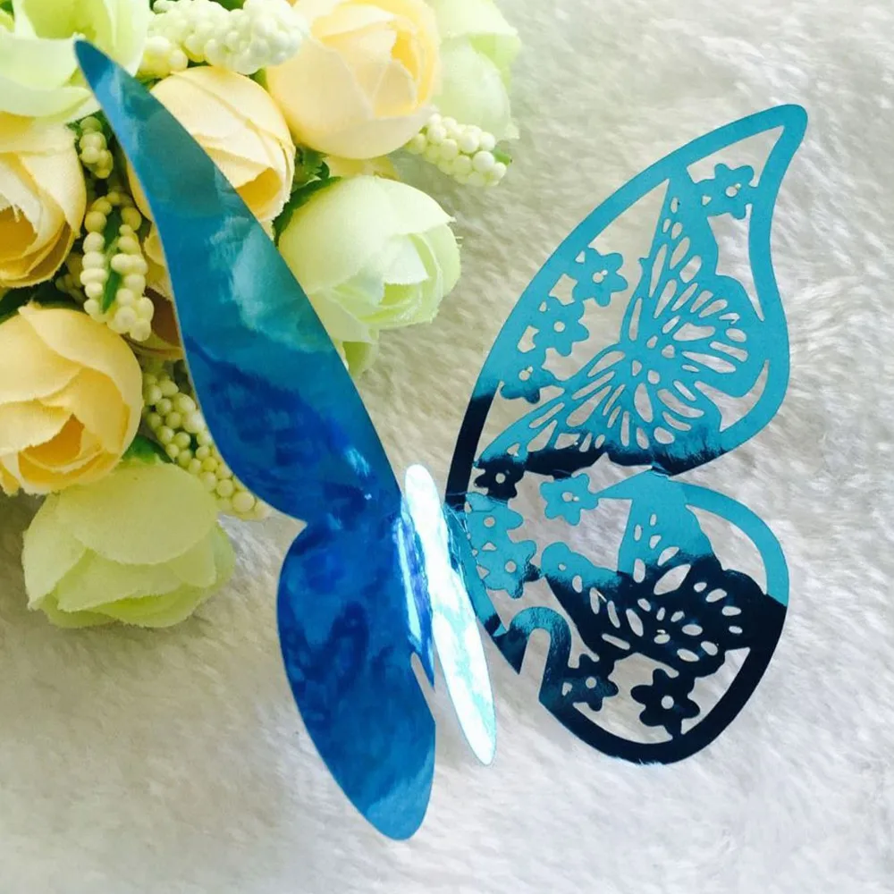 Бабочка полый стакан карта валентинка сиденье свадебный ужин украшение стола