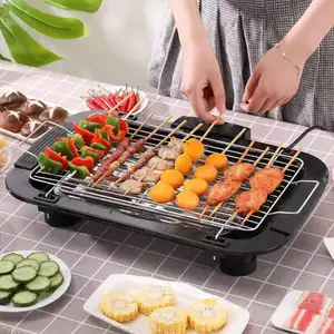 korean smokeless mini bbq grill electric adjustable home garden barbecue without smoke churrasqueira camping equipment ed50bg free global shipping