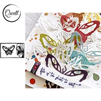 qwell frame butterflies nesting metal cutting dies set diy scrapbooking crafts paper card album making template 2020 new