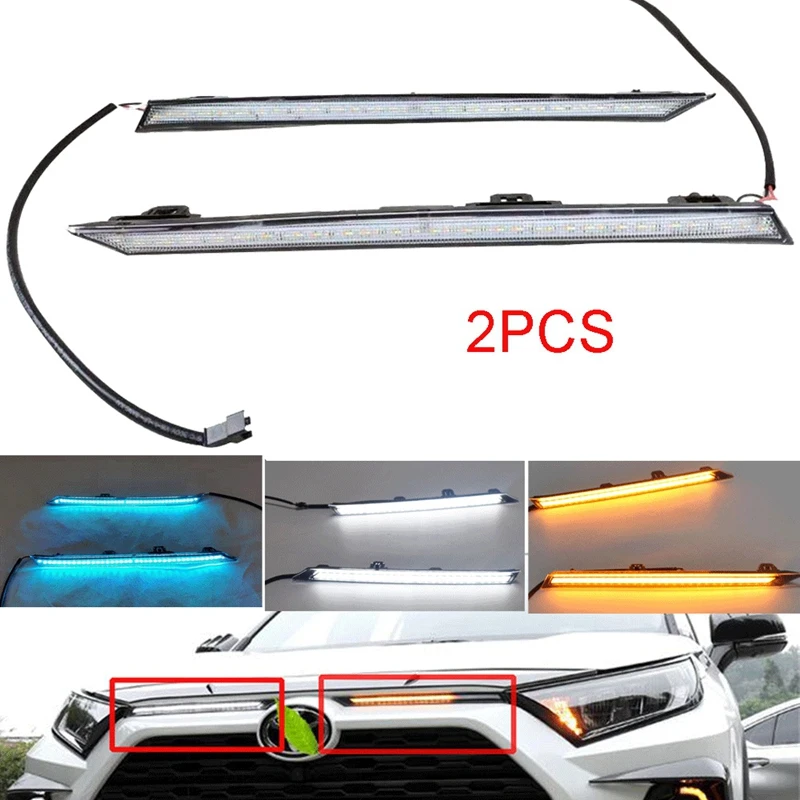 Автомобильный передний светодиодный дневной светильник DRL лампы сигнала