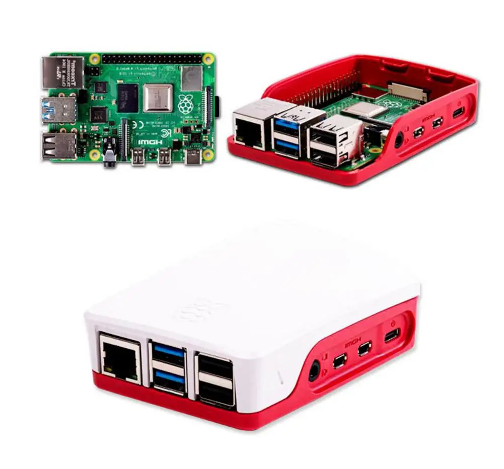 Экологически чистый ABS корпус красный и белый CNC защитный чехол для Raspberry Pi