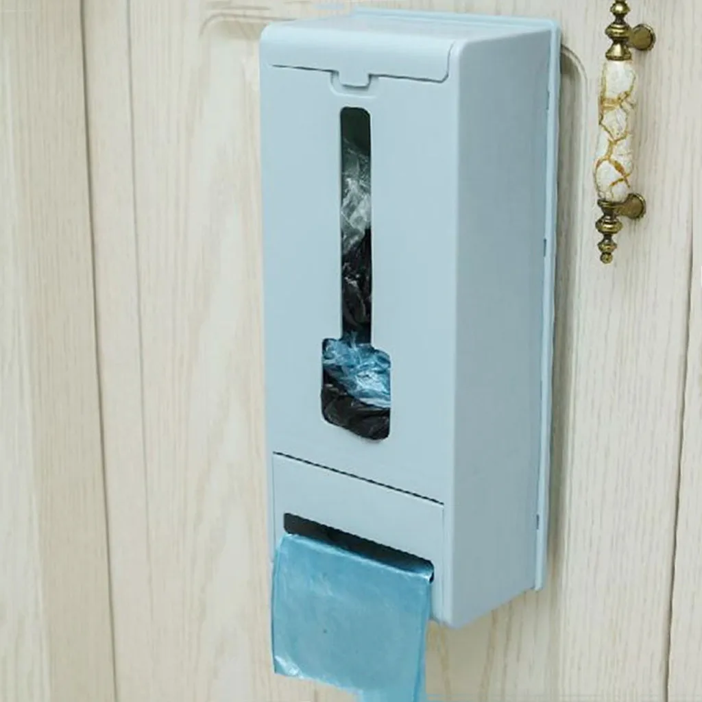 Настенный мешок для мусора коробка хранения кухня съемный пластиковый Мода