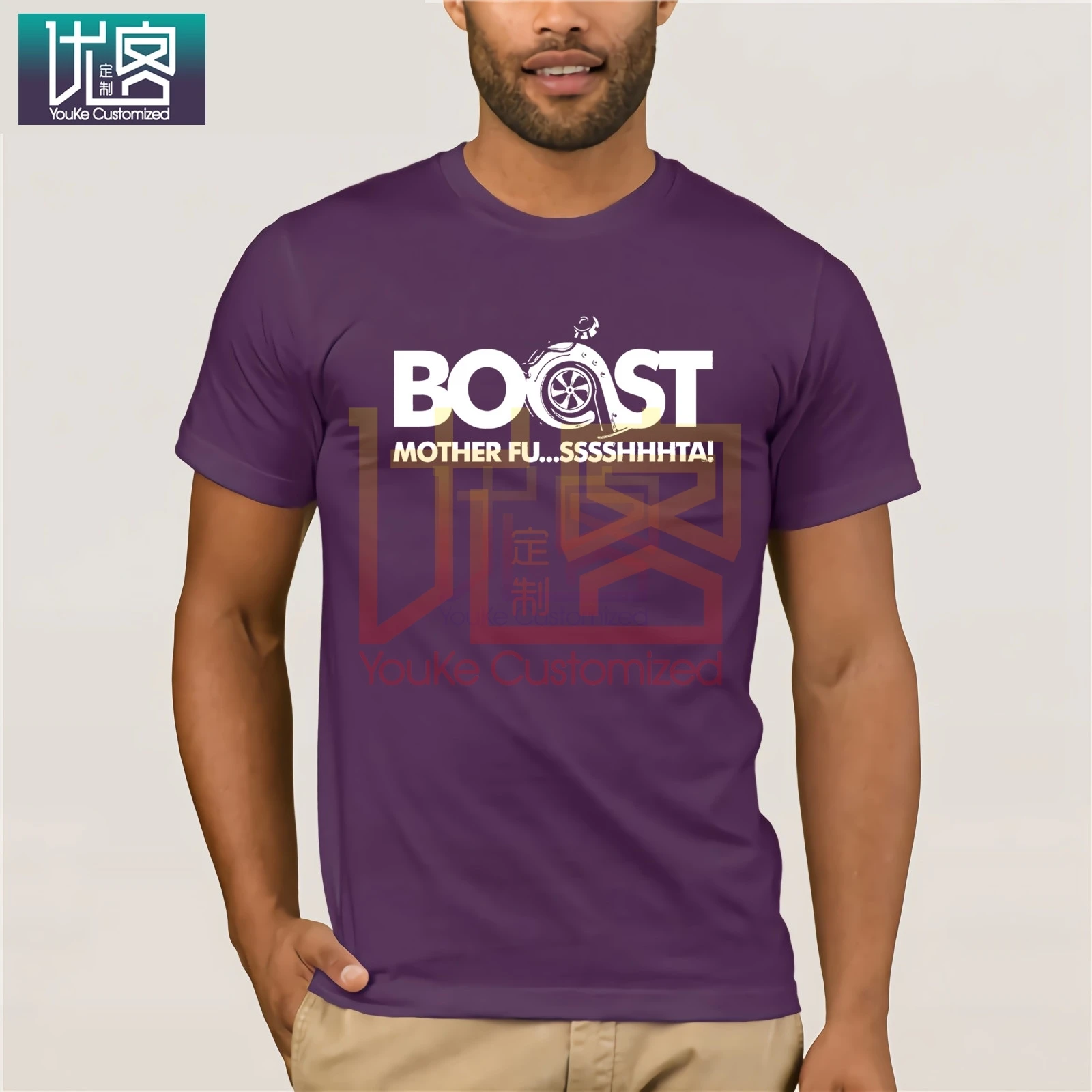 2020 Новая модная мужская 100% хлопковая Футболка с рукавом Boost Мужская футболка