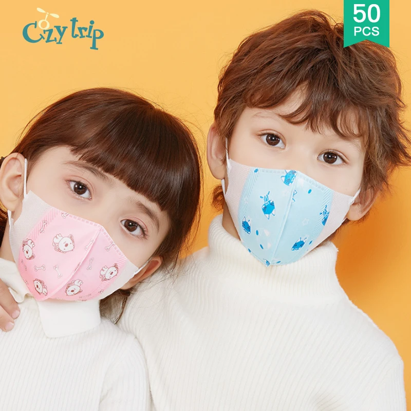 5/10/30/50 шт детская маска для рта Антибактериальная PM2.5 лица милая Защитная