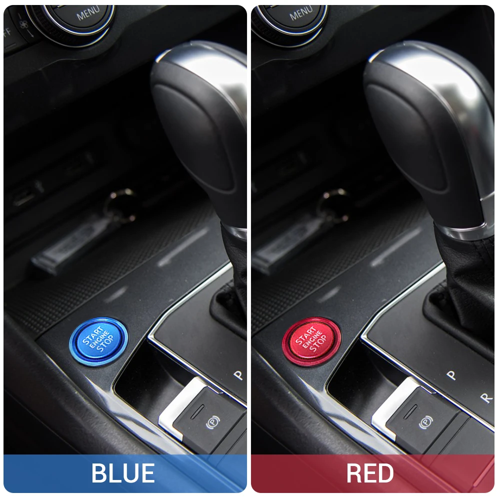 Car Engine Start Stop Button Ring Ignition Cover Trim For VW VII GTI R Tiguan Jetta CC Arteon Passat B8 Touareg T-Roc | Автомобили и
