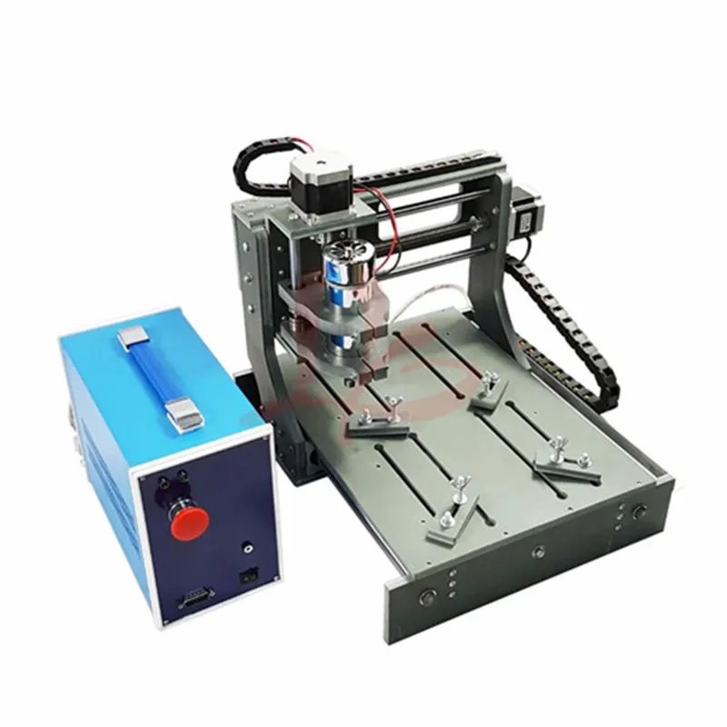 3 оси DIY мини cnc фрезерный гравировальный станок 2030 2 в 1 300 Вт Шпиндельный