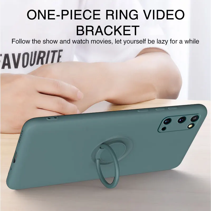 For Samsung Galaxy A52 A72 4G 5G A53 Case Liquid Silicon Soft Holder Strap Cover A52 A53 A72 A32 A51 71 5G 4G a 52 a72 a 32 Case