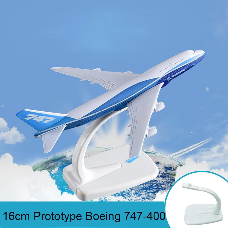 16 см Прототип модель самолета B747 400 сплава авиационные модели Boeing 747 Модель Стенд