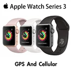 Оригинальные Apple Watch Series 3 GPS 38 мм42 мм белый и черный алюминиевый чехол спортивный ремешок Смарт-часы