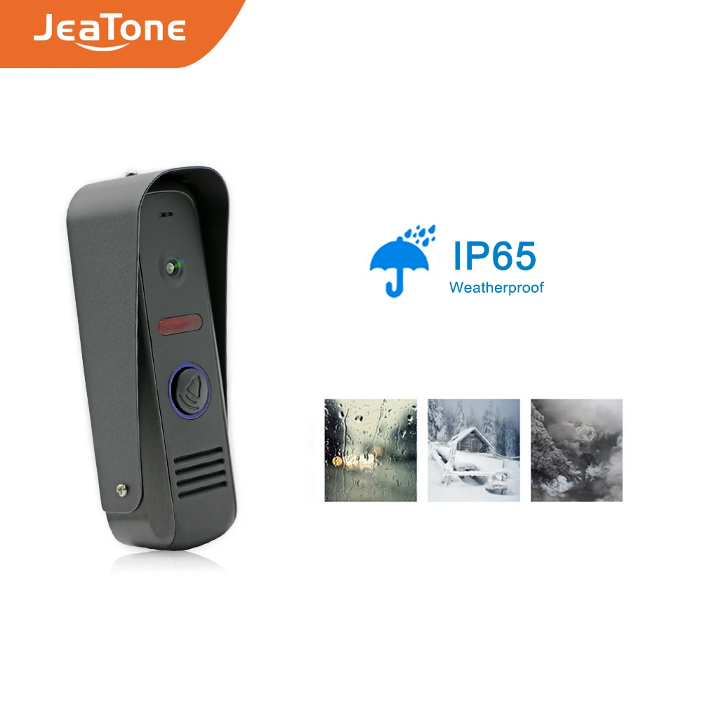 Видеодомофон JeaTone 7 дюймов цветной TFT ЖК экран видеодомофон домофон ночное