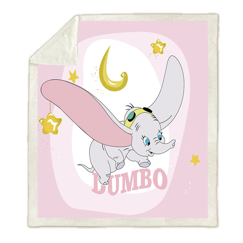 

100x140/150x200cm Pink Blanket Disney Dumbo Flannel Blanket Throw Sofa Bed Cover Kids Boys Girls Children Gifts