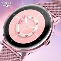 lige 2021 new women smart watch heart rate blood pressure sports multi function watch ladies physiological function smartwatch