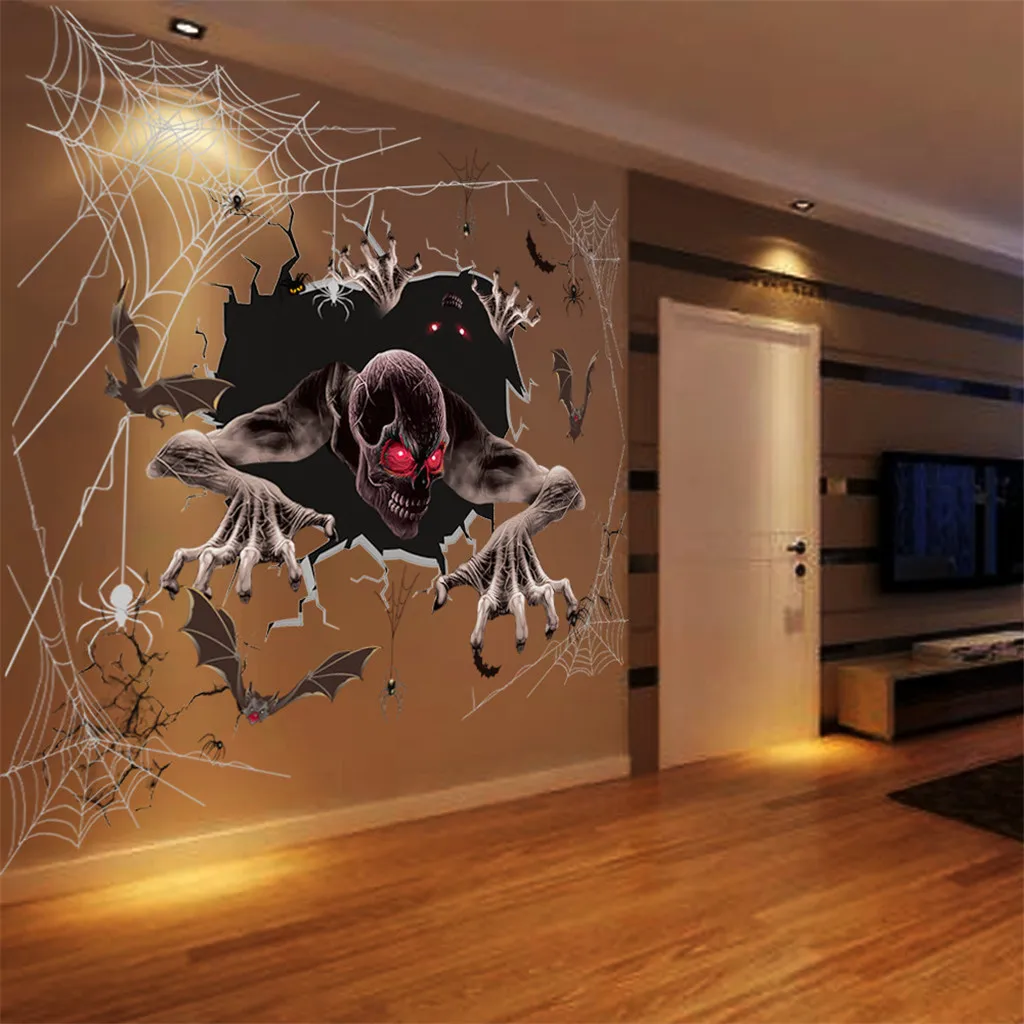 Наклейка на стену или пол Хэллоуин наклейки сделай сам наклейка украшение для