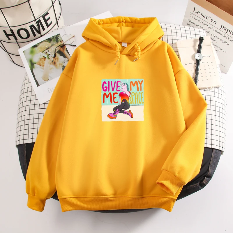 Cartoon Women Graphic Sweatshirt Oversized Harajuku Goth Aesthetic Hoodie Hip Hop Autumn Winter Long Sleeve Sweetshirt for Girls