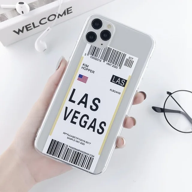 AC8884 Moskado чехол с воздушным давлением для iPhone 11 X XR XS Max воздушный билет штрих-код этикетка мягкий термополиуретановый чехол для iPhone 6 6S 7 8 7Plus - Цвет: AC8884