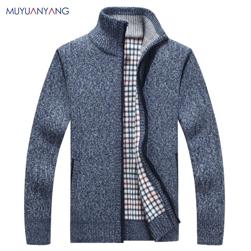 Мужской плотный кардиган теплый Повседневный Кардиган в Корейском стиле осень