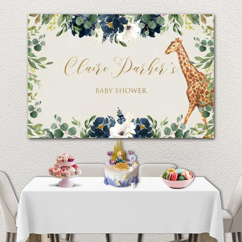 Без рукавов с изображением жирафа тропического леса Фотофон цветами платье для