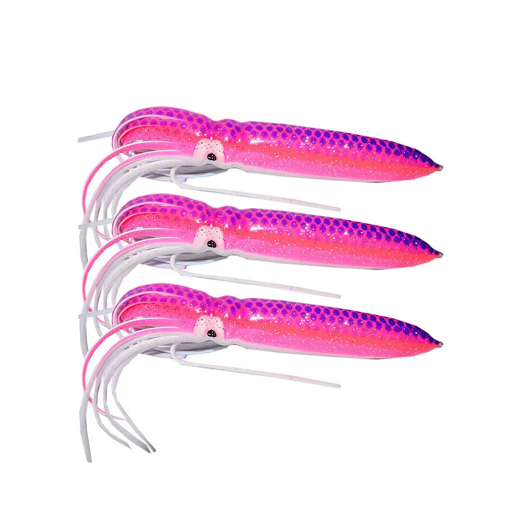 

AS 1pcs/lot Soft Lure 18cm15g Squid Skirts Pesca Fishing Lure Octopus PVC Rubber Artificial Soft Bait Fishing Trolling Lure