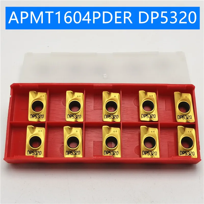 100 шт. APMT1604 DP5320 поворотные твердосплавные вставки инструмент токарная обработка