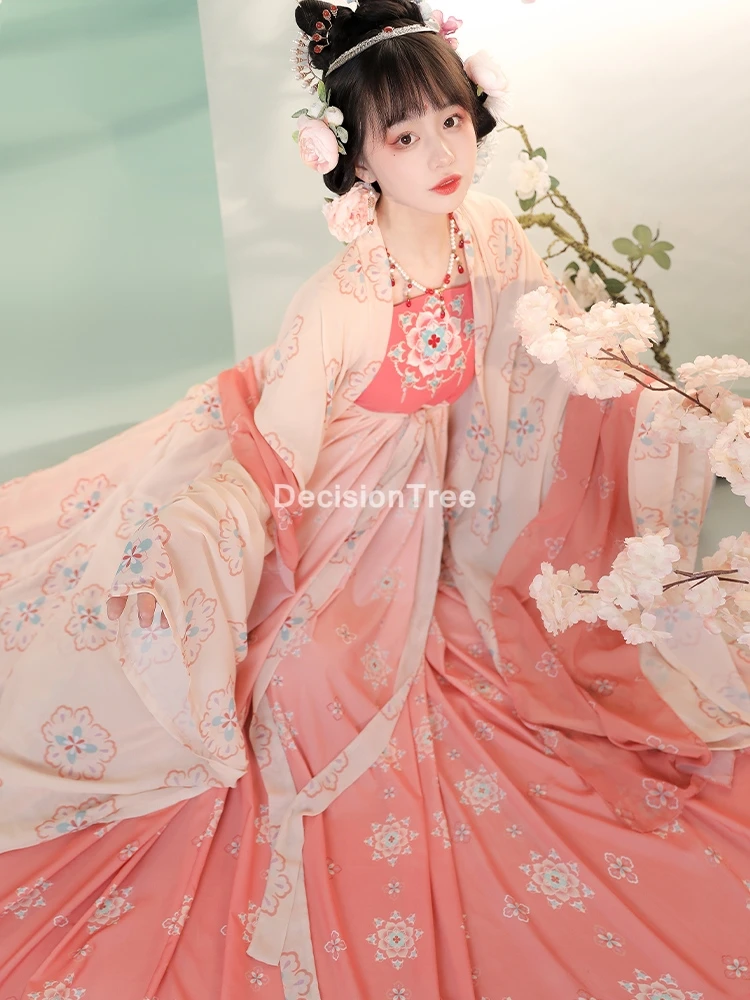 

2022 chinese traditional dance costumes woman tang dynasty performance dress ancient fairy hanfu for girl dance costumes