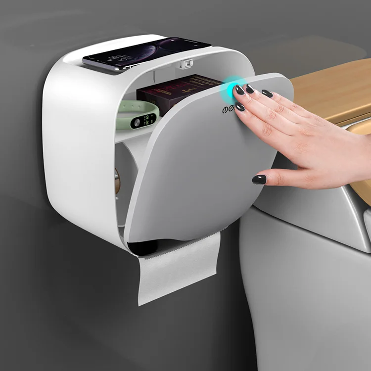 

Водонепроницаемый держатель для туалетной бумаги, коробка для салфеток, держатель для туалетной бумаги без перфорации, Аксессуары Бытовые ...