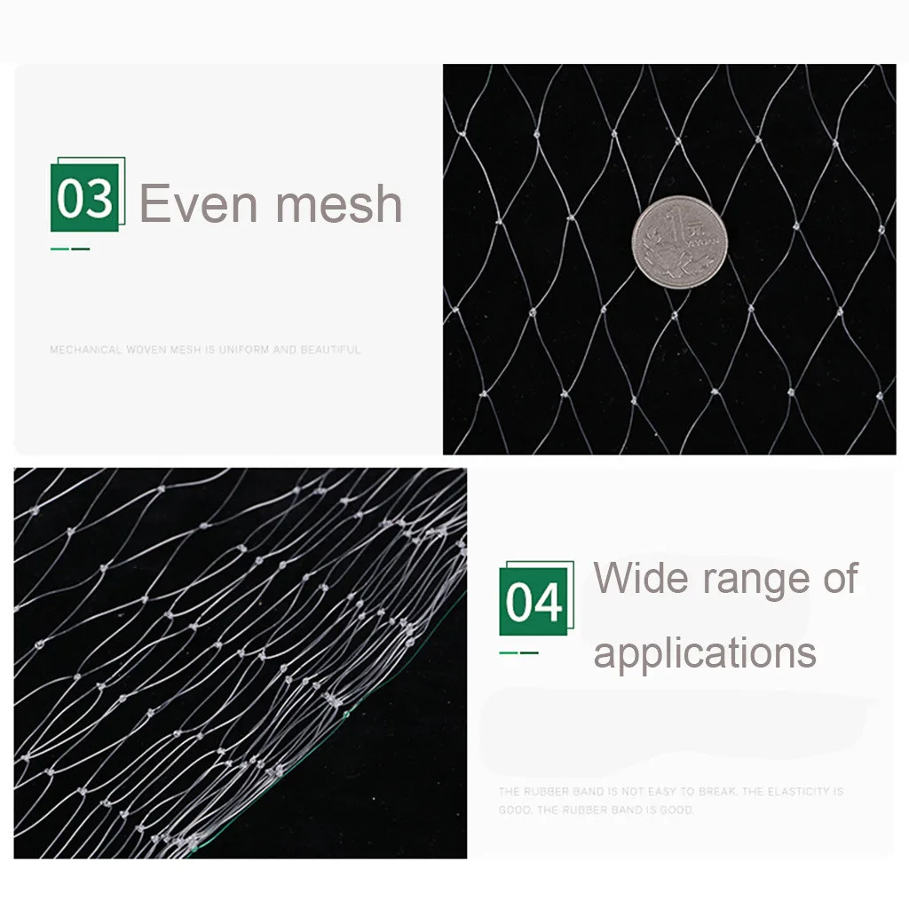 Heavy Anti Bird Netting Garden Protect Plants Trees Fence And Crops Protective Mesh Cat Dog Chicken Net 118X525 inch #F5 | Дом и сад