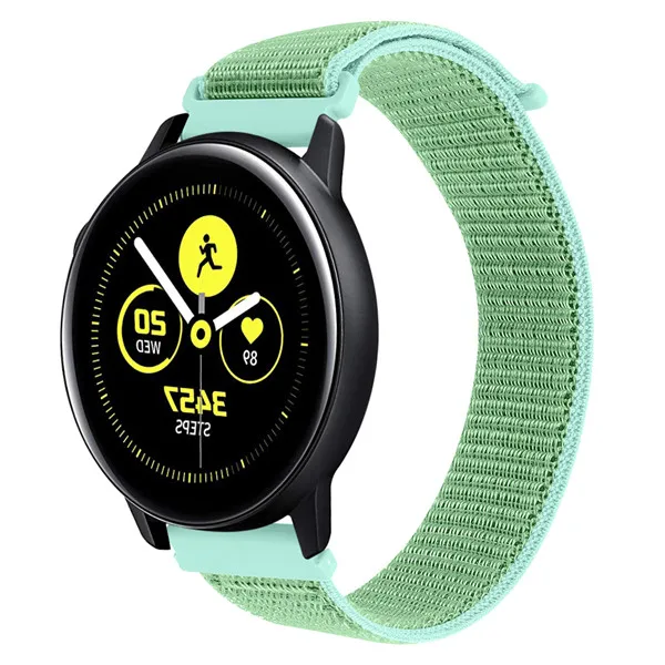 Color A 20 мм ремешок для часов Quick Release для samsung Galaxy Watch Active 2 Band Galaxy 42 мм ремешок Classic gear S2 спортивные часы с нейлоновым ремешком - Цвет: Color A