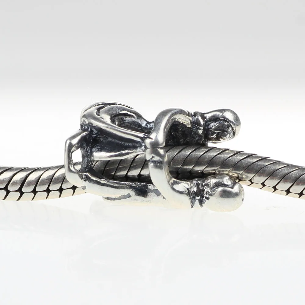 Шарм бусина из серебра 925 пробы для мужчин и женщин танец вместе европейского