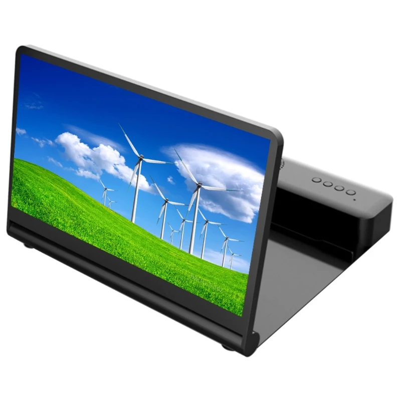 

3D Screen Amplifier Magnifying Glass Phone Magnifier Eyes Protection Holder Magnifier Bluetooth-compatible with Speaker