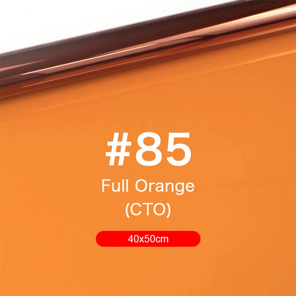 Orange85 40x50 см бумажные гели Цветной фильтр для сценический светильник ing Рыжий светильник s используется в кино видео фото сцены театральные Вечерние - Цвет: Orange85