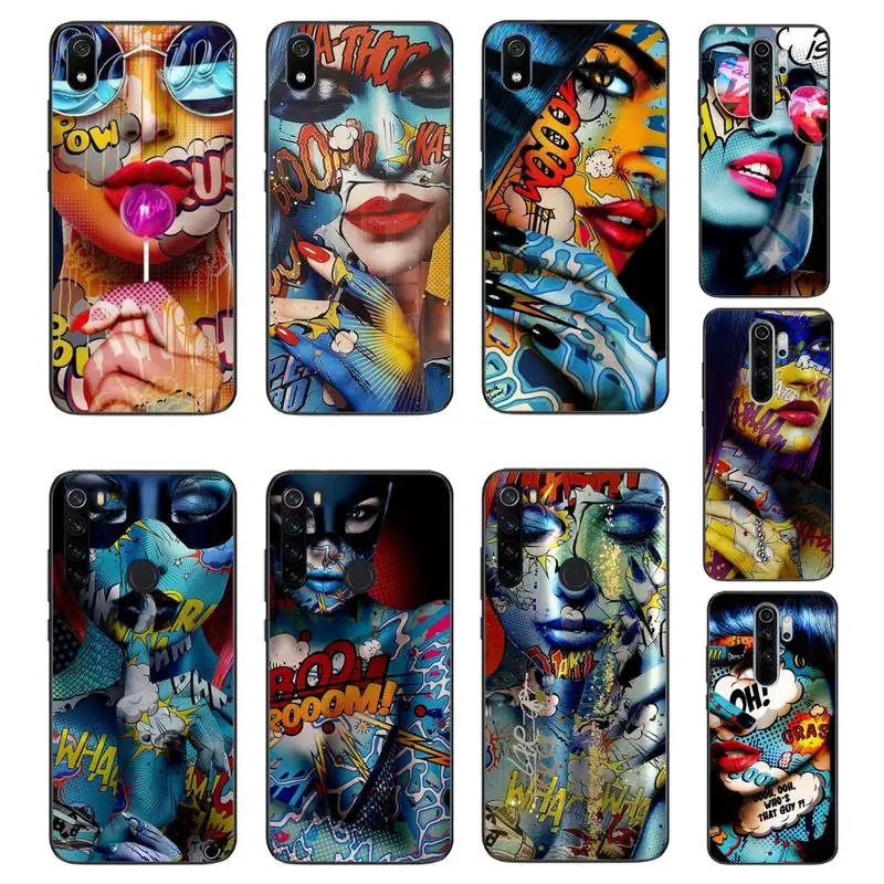 

Maiyaca graffiti background Black TPU Soft Phone Case For Xiaomi Redmi Note8T 7 9 Pro 5A Redmi4X 5A 6A 6 7 8 5Plus