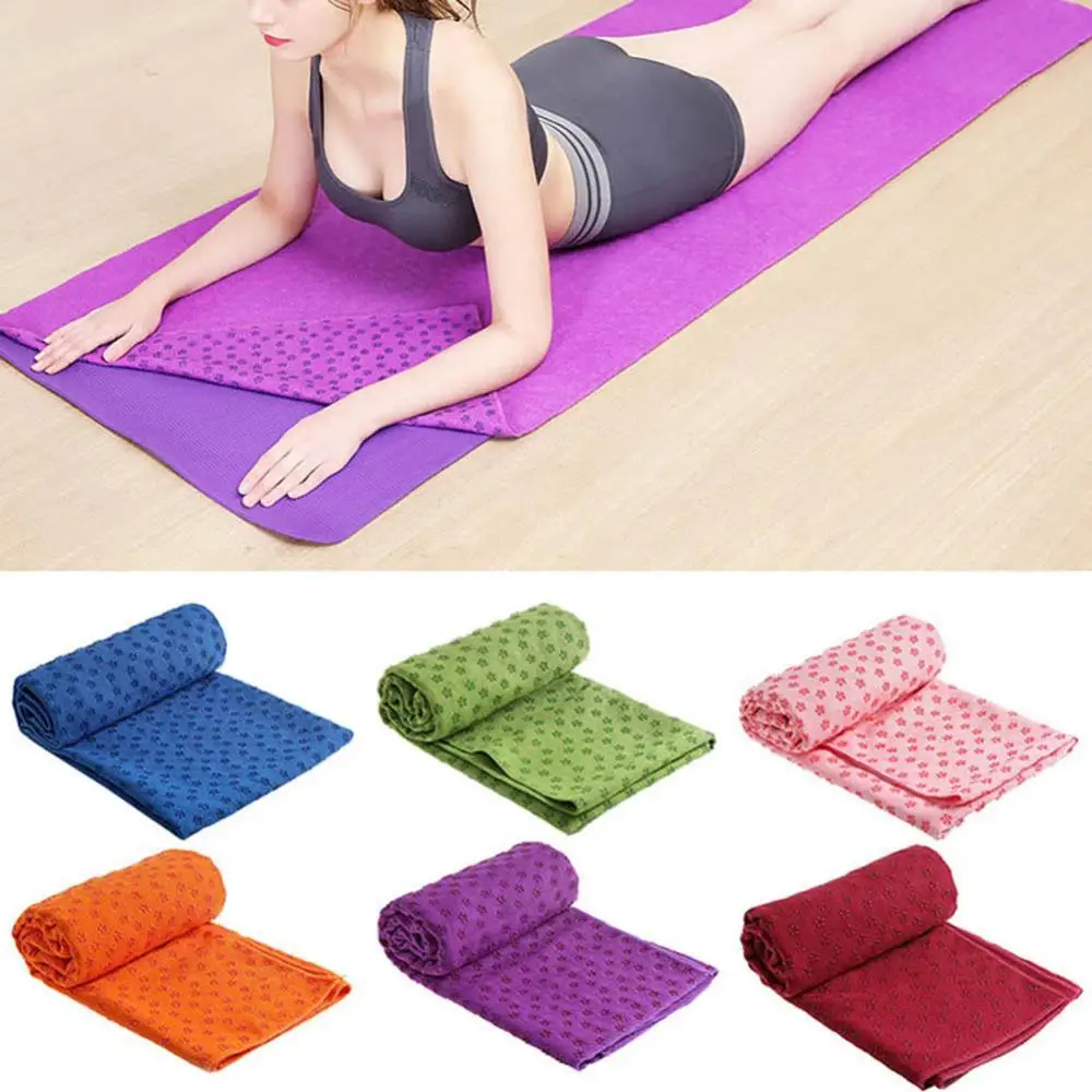 

30% Hot Sale Non Slip Yoga Mat Towel Blanket Sports Travel Fitness Pilates Exercise Cover