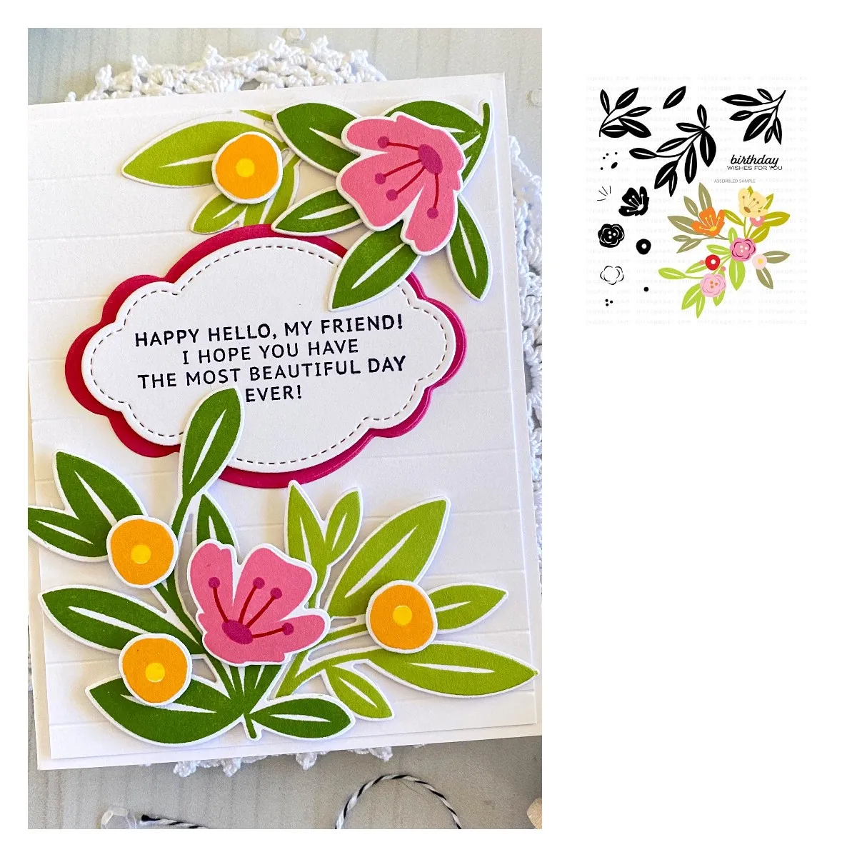 

Prosperous Perennials Metal Cutting Die Stamps Scrapbook Embossed Paper Card Album Craft Template Cut Die Stencils New for 2021