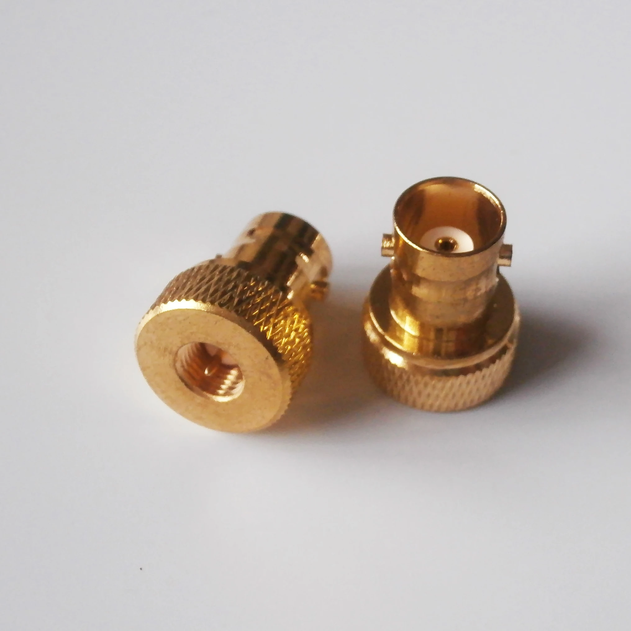 1PCS Adapter BNC female jack to SMA male plug Gold plated straight RF COAXIAL