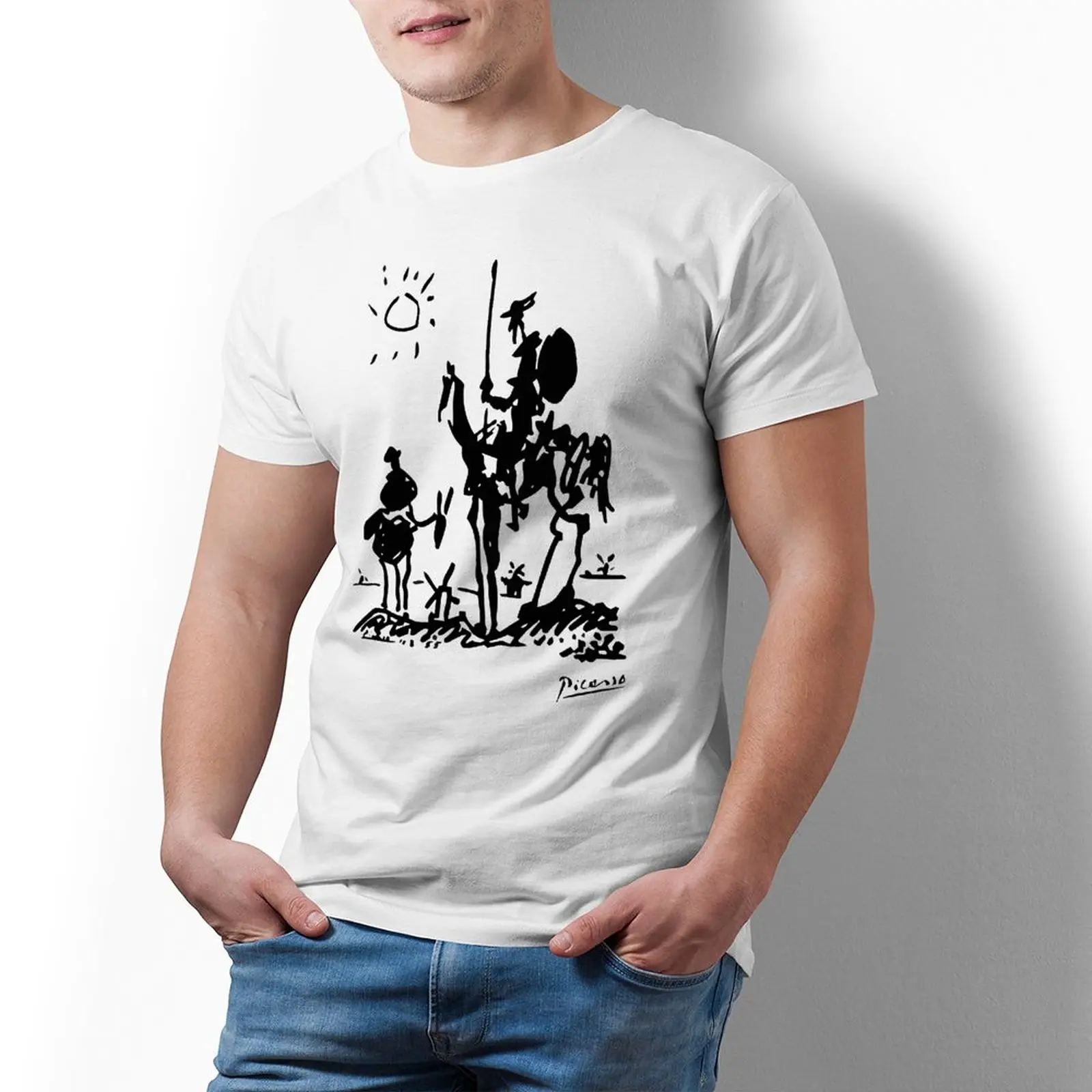 

Футболка мужская с принтом Пикассо, 100 хлопок, 3xl