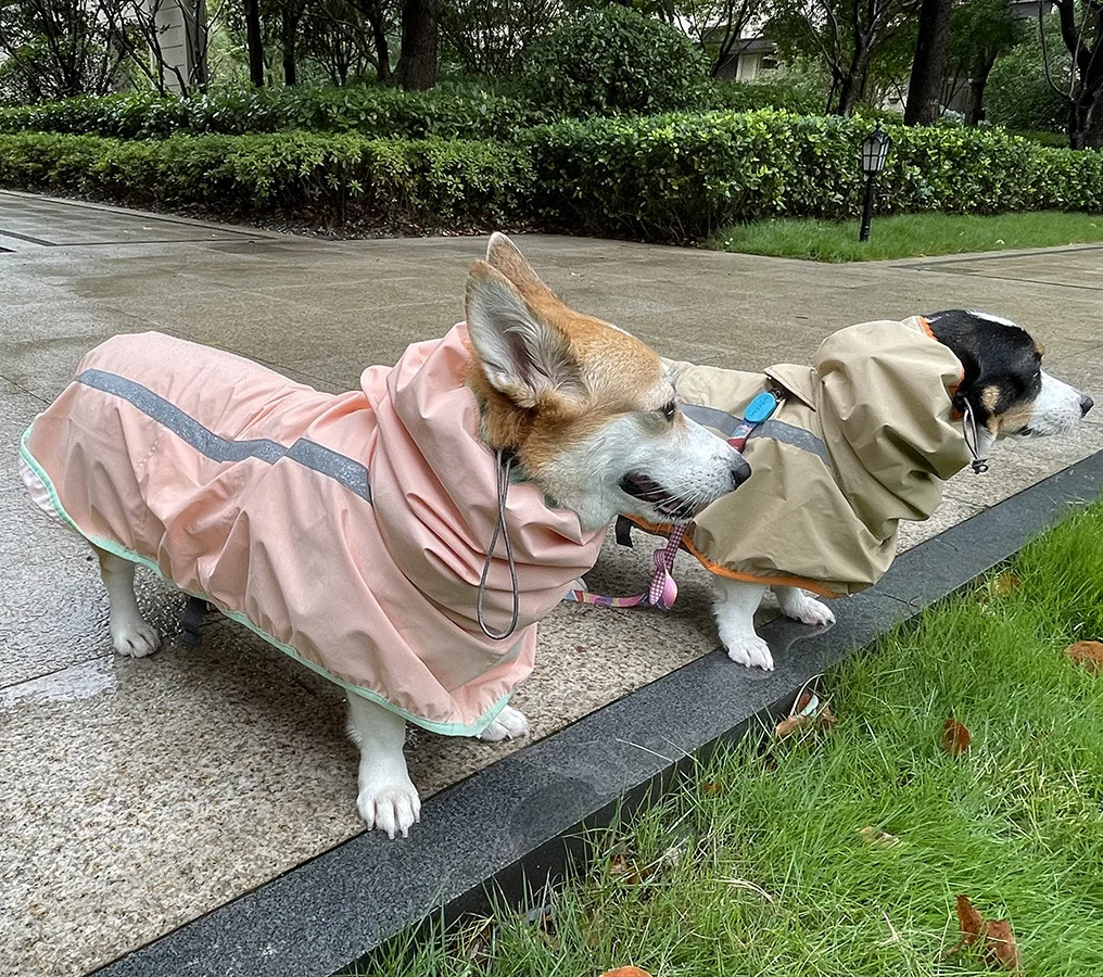 

Reflective Large Dog Raincoat Clothes Waterproof Rain Jacket Jumpsuit For Big Dogs Golden Retriever Pet Dog Rain Coat Clothes