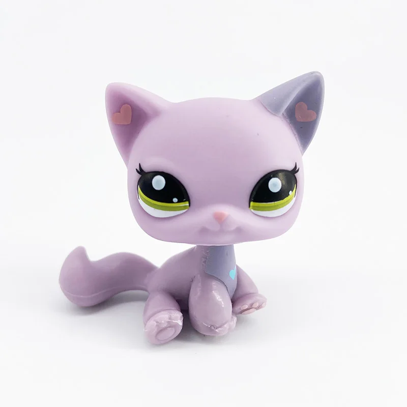 LPS настоящая игрушка для питомцев сиамская кошка #664 фиолетовая кошечка старая