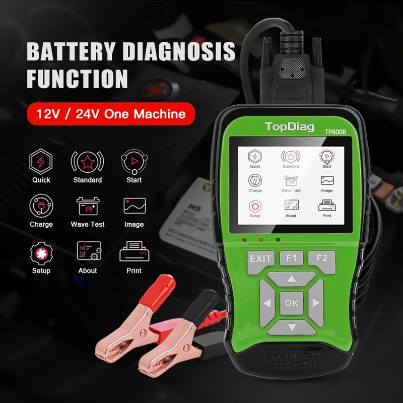 

TopDiag TP600B OBD Scanner 12V Battery Analyzer ligent Dual-System Car Diagnostic Tool For- Skoda