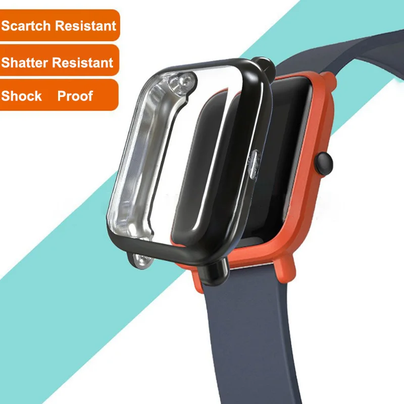 Для смарт-браслета Amazfit bip чехол Защитная пленка для Xiaomi Huami amazfit аксессуары бампер
