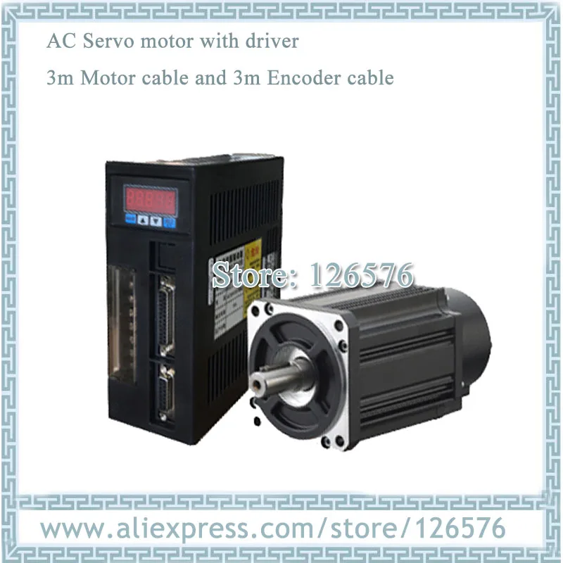 

17 bit Absolute encoder AC Servo Motor 110ST-M06030 servo motor AC220V 6N.M 1.8kw 3000rpm Servo motor and Driver with 3m Cable