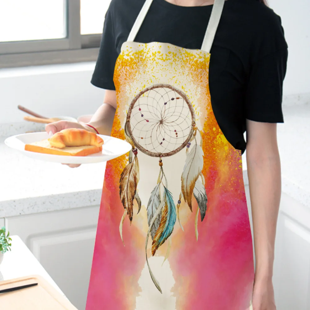 Кухонные фартуки Ловец снов для женщин и мужчин водонепроницаемые из хлопка льна