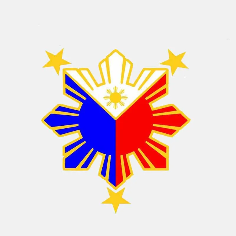 

Aliauto Car Sticker Philippines Flag Nautical Star Accessories PVC Decal Cover Scratches for Tiguan Infiniti Peugeot ,14cm*13cm
